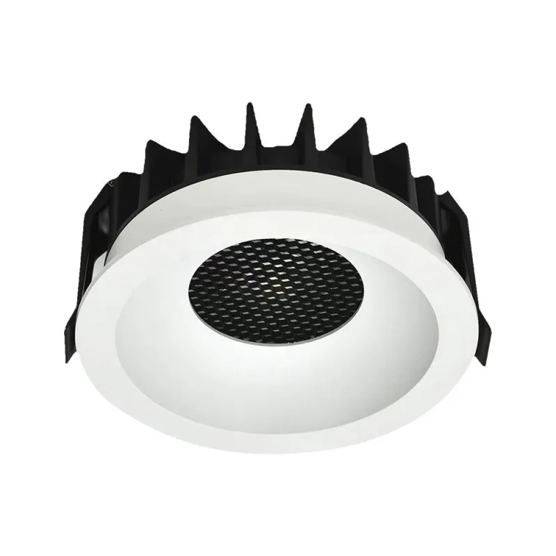18W LED HONEY COMB DOWNLIGHT BRIDGELUX CHIP CCT:3IN1 WHITE RING + BLACK HEATING