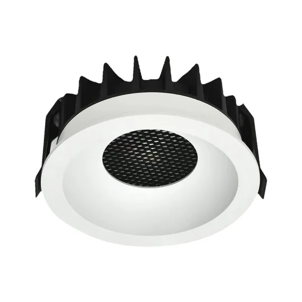 18W LED HONEY COMB DOWNLIGHT BRIDGELUX CHIP CCT:3IN1 WHITE RING + BLACK HEATING