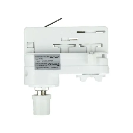 4 Track Light Adaptor White Adattatore Binario  220V