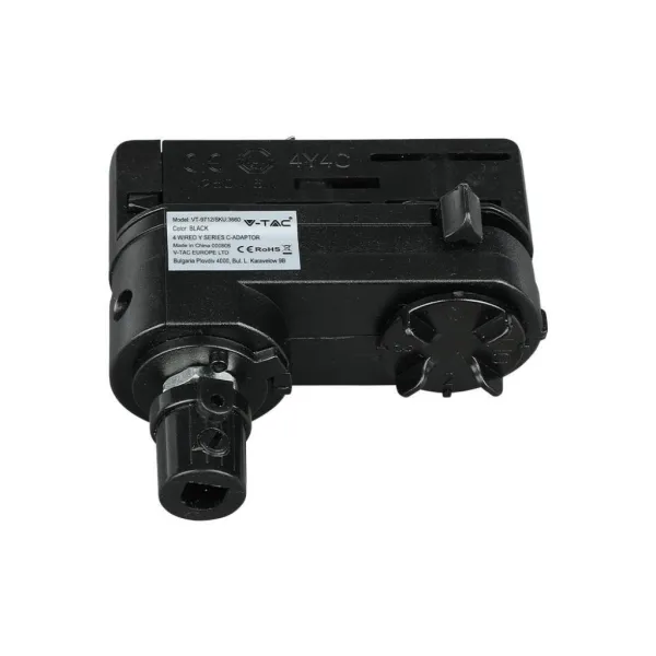 4 Track Light Adaptor Black Adattatore Binario  220V