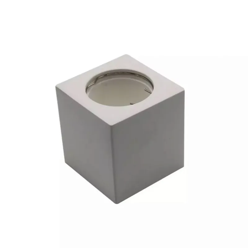 GU10 Fitting Square Gypsum White
