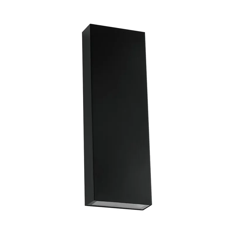 8W LED Wall Light PC Up & Down Black Body 4000K IP65
