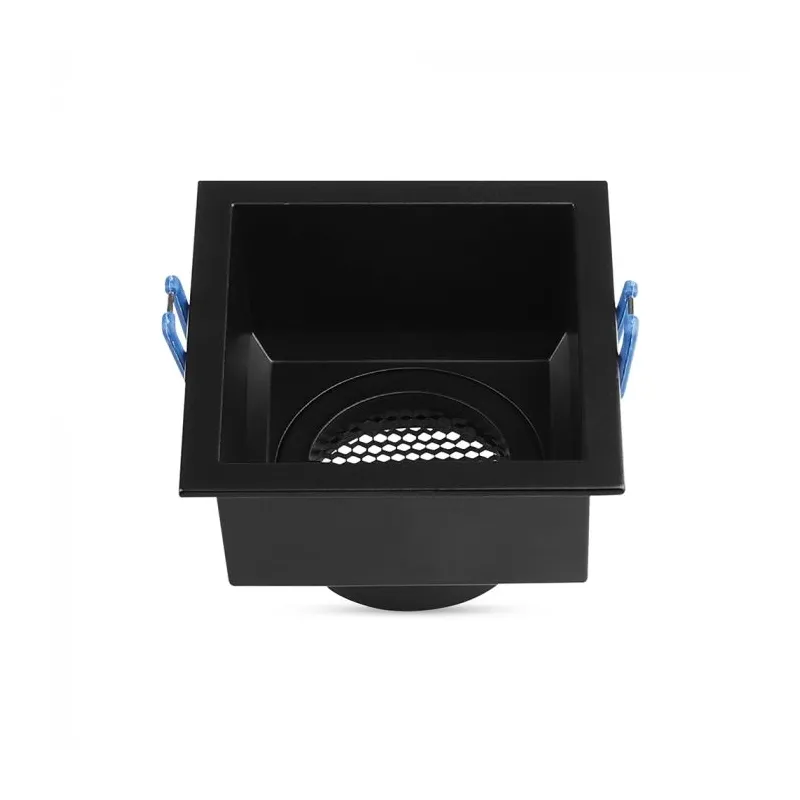GU10 Fitting Square Aluminum Body Deep Anti Glare Black Body With Hoyne Comb