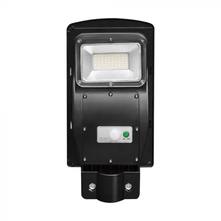 6W LED Plastic Solar Street Light 6000K Black Body