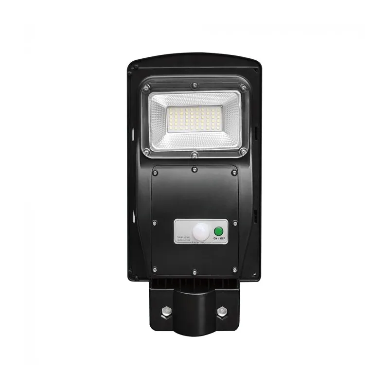 6W LED Plastic Solar Street Light 6000K Black Body