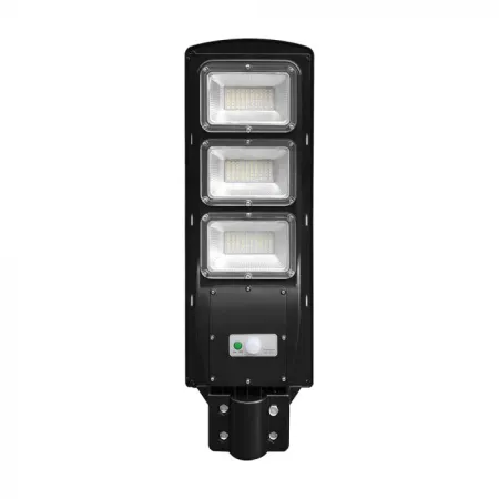12W LED Plastic Solar Street Light 6000K Black Body