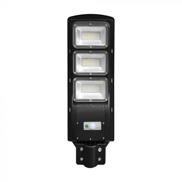 12W LED Plastic Solar Street Light 6000K Black Body