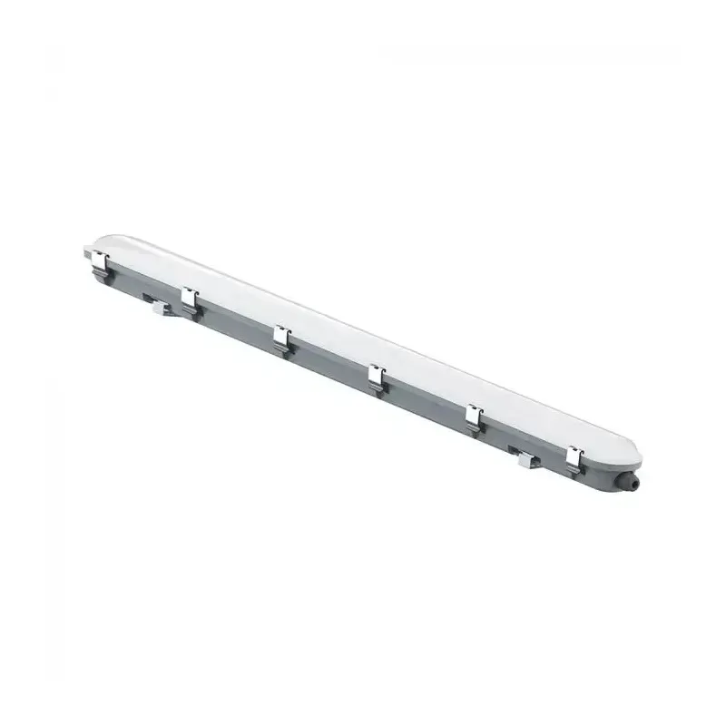 48W LED WP LAMP FITTING 150CM-SENSOR-MILKY COVER+SS CLIPS 4000K