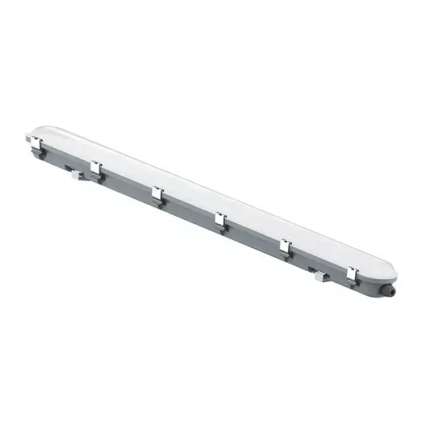 48W LED WP LAMP FITTING 150CM-SENSOR-MILKY COVER+SS CLIPS 4000K