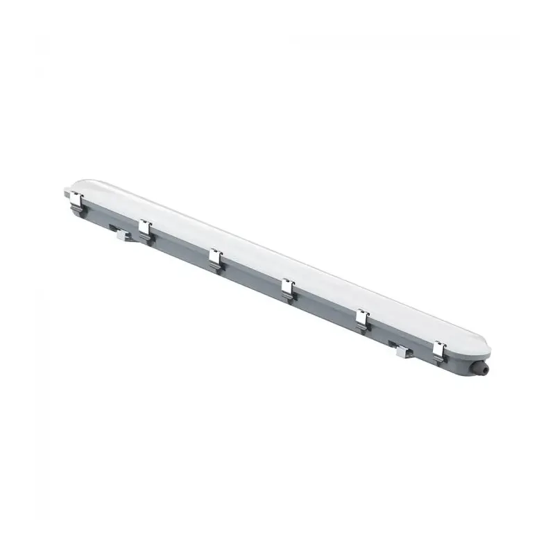 36W LED WP LAMP FITTING 120CM- SENSOR-MILKY COVER+SS CLIPS 4000K