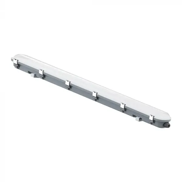 36W LED WP LAMP FITTING 120CM- SENSOR-MILKY COVER+SS CLIPS 4000K