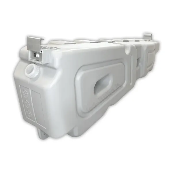 Zavorra HDPE 27° Riempibile ad Acqua per Pannelli Solari 30mm Tetti Piani 60kg 1PZ