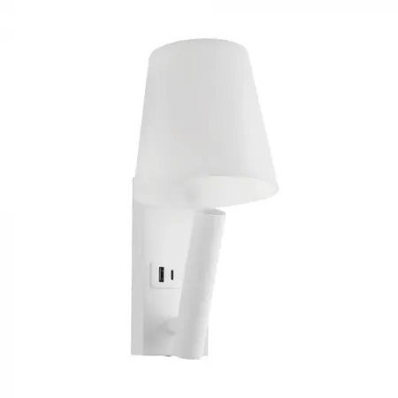 2W LED BEDSIDE LIGHT ALUMINUM+PC+IRON WITH CREE CHIP 3000K WHITE BODY IP20