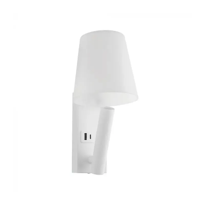 2W LED BEDSIDE LIGHT ALUMINUM+PC+IRON WITH CREE CHIP 3000K WHITE BODY IP20