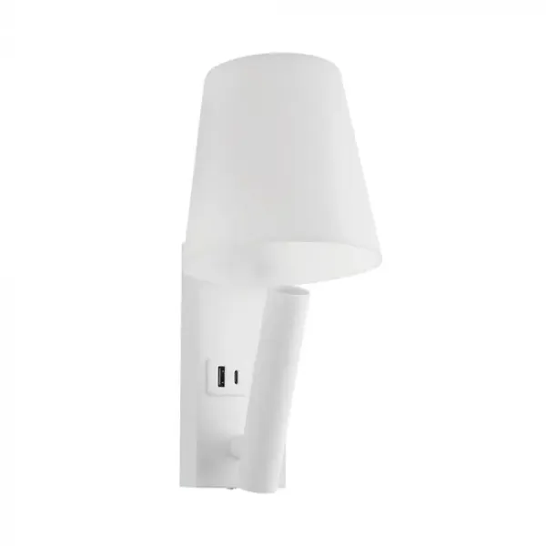 2W LED BEDSIDE LIGHT ALUMINUM+PC+IRON WITH CREE CHIP 3000K WHITE BODY IP20