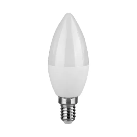 6.5W PLASTIC CANDLE BULB WITH CREE CHIP 6500K E14 6YRS WARRANTY