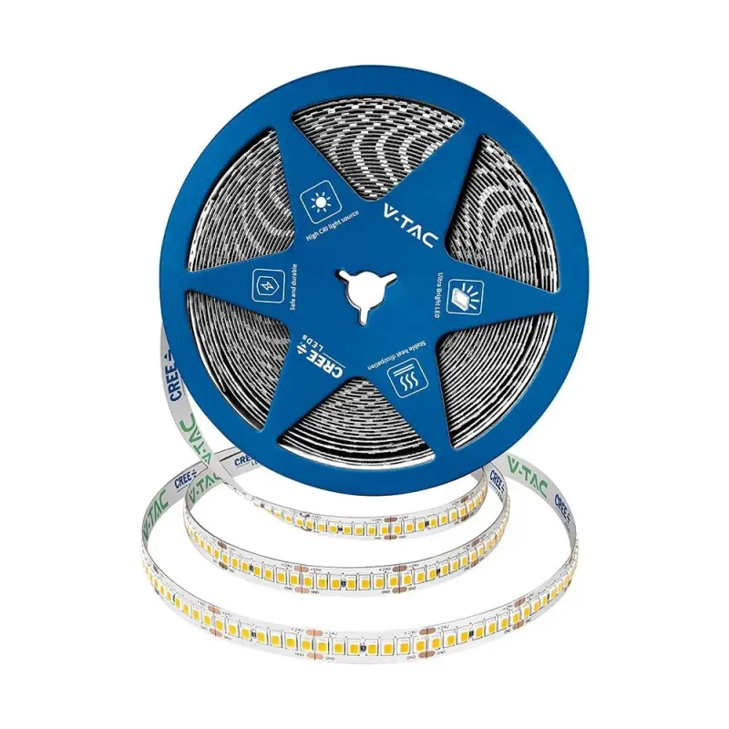 238 18W LED STRIP LIGHT WITH CREE CHIP 6500K IP20 24V 10MM DOUBLE PCB