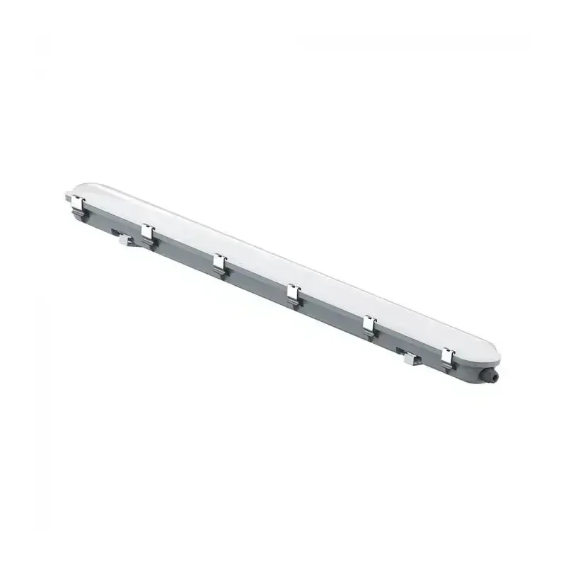 LED Waterproof Fitting Milky Cover 1500mm 48W Sensor+SS Clips 6500K