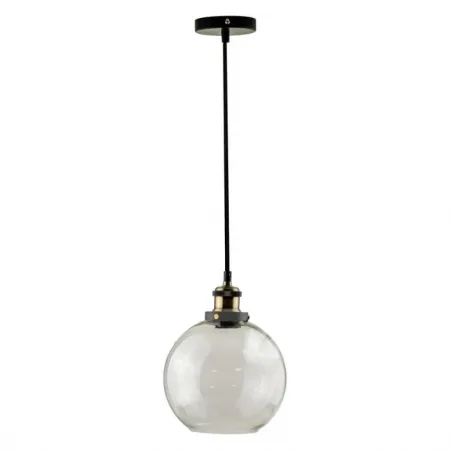 Vintage Glass Pendant Light Transparent D:200