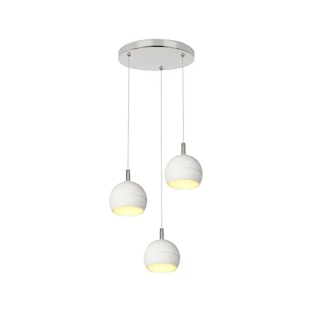 3X10W LED DECORATIVE HANGING LAMP(D250*H30mm) 3000K BRUSHED NICKEL+WHITE
