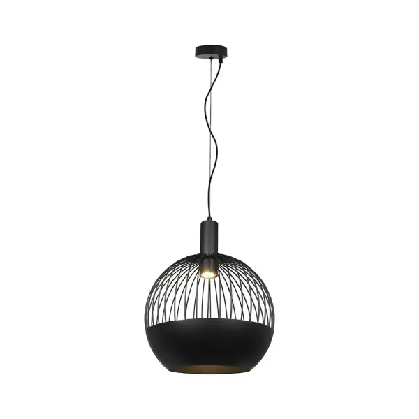 GU10 DECORATIVE HANGING PENDANT (D400*H350mm) MATT BLACK BODY