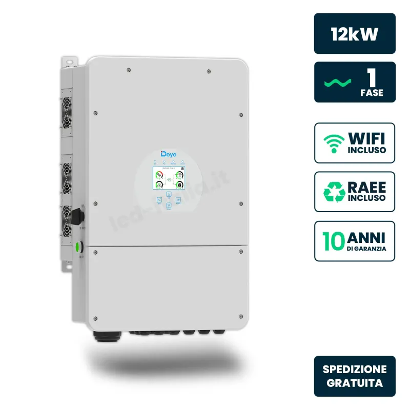 Inverter Ibrido Monofase LV Deye 12kW | Energy Clever