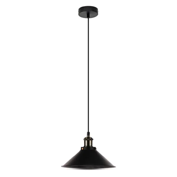 Vintage Pendant with Metal Black