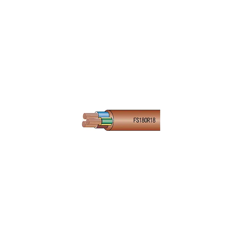 Cavo Bipolare FS18OR18 450/750V 2x2,5mm² Marrone