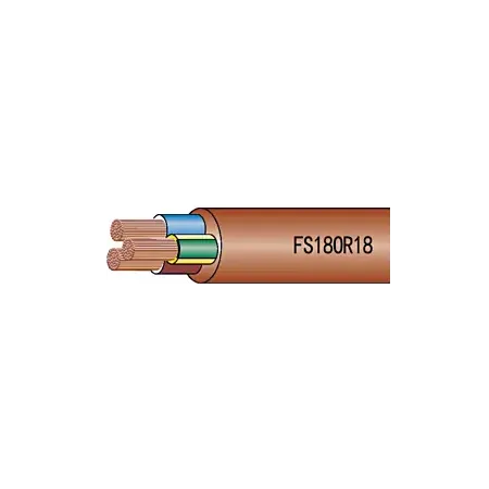 Cavo Pentapolare FS18OR18 450/750V 5x2,5mm² Marrone