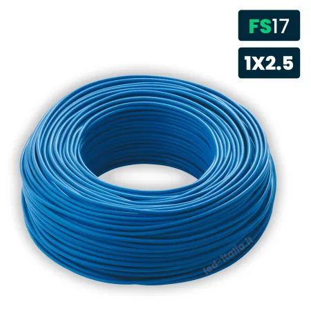 Cavo Unipolare FS17 450/750V 2,50mm² Blu