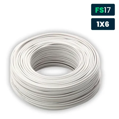 Cavo Unipolare FS17 450/750V 6mm² Bianco