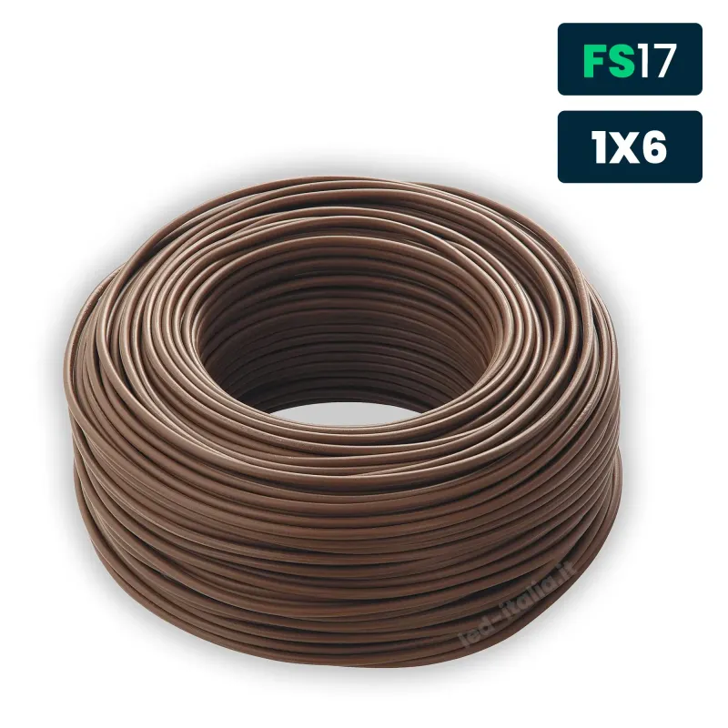 Cavo Unipolare FS17 450/750V 6mm² Marrone