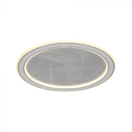 50W LED DECORATIVE CEILING LAMP CCT 3IN1 DIMMABLE IR REMOTE CONTROL GREY