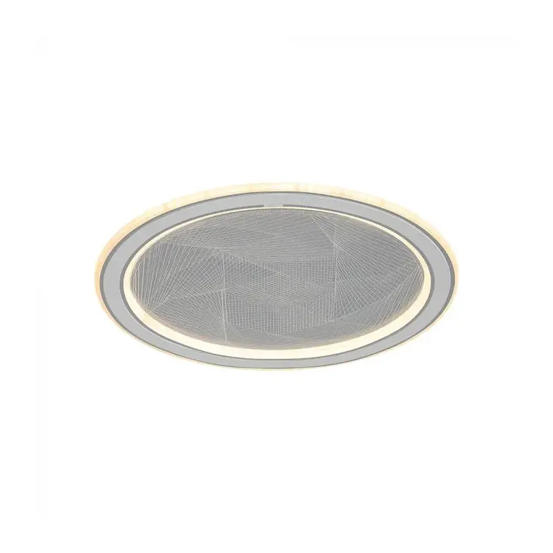 50W LED DECORATIVE CEILING LAMP CCT 3IN1 DIMMABLE IR REMOTE CONTROL GREY