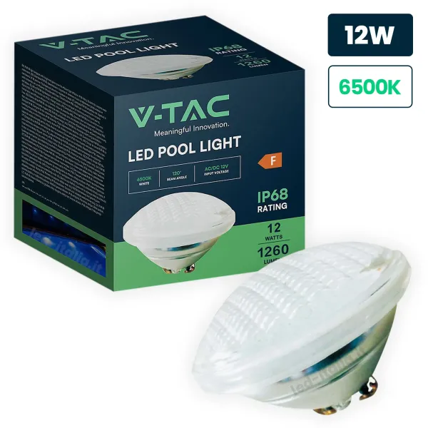 V-TAC Lampada LED da Piscina 12W PAR56 6500K IP68 | Energy Clever
