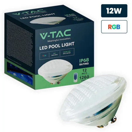 V-TAC Lampada LED da Piscina 12W PAR56 RGB | Energy Clever