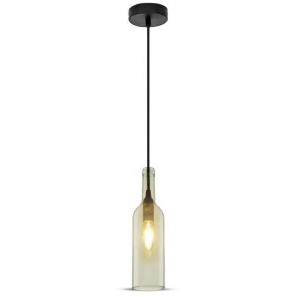 Bottle Pendant Light Transparent