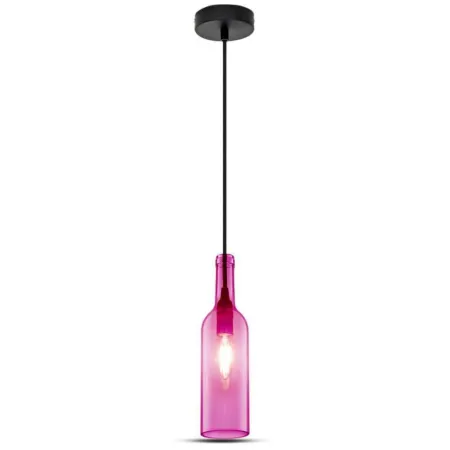 Bottle Pendant Light Fucsia