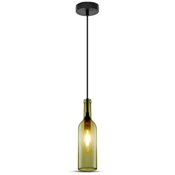 Bottle Pendant Light Grey