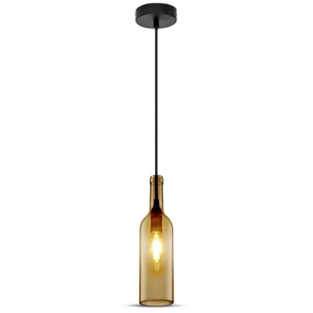 Bottle Pendant Light Brown