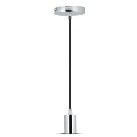 Chrome Metal Cup Pendant Light