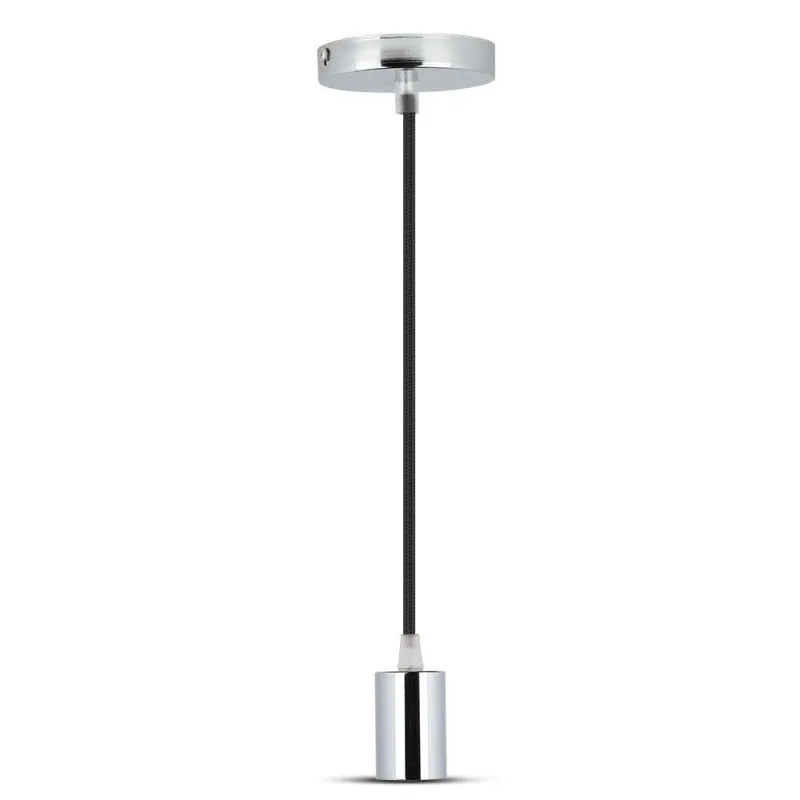 Chrome Metal Cup Pendant Light