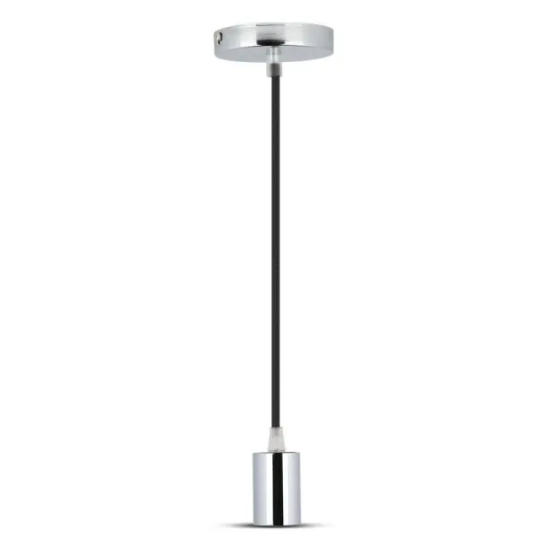Chrome Metal Cup Pendant Light