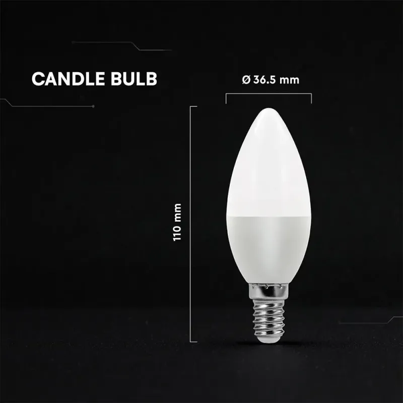 Lampadina LED Chip CREE E14 5,5W Candela 4000K | Energy Clever