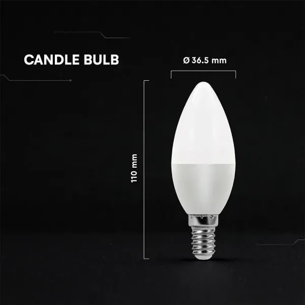Lampadina LED Chip CREE E14 5,5W Candela 4000K | Energy Clever