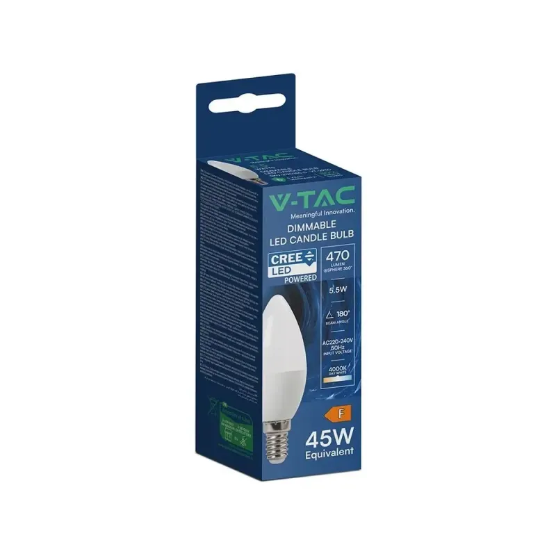 Lampadina LED Chip CREE E14 5,5W Candela 4000K | Energy Clever