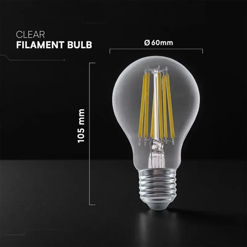 V-TAC Lampadina LED E27 12W 125LM/W A60 | Energy Clever