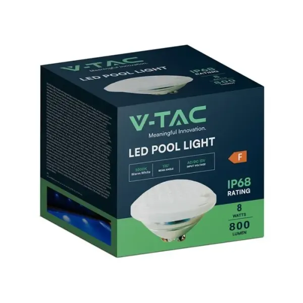 V-TAC Lampada LED da Piscina 12W PAR56 3000K IP68