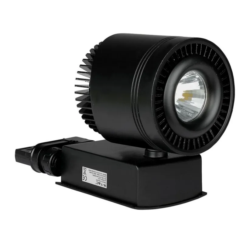 45W LED COB CRI95 Track Light Black Body 5000K
