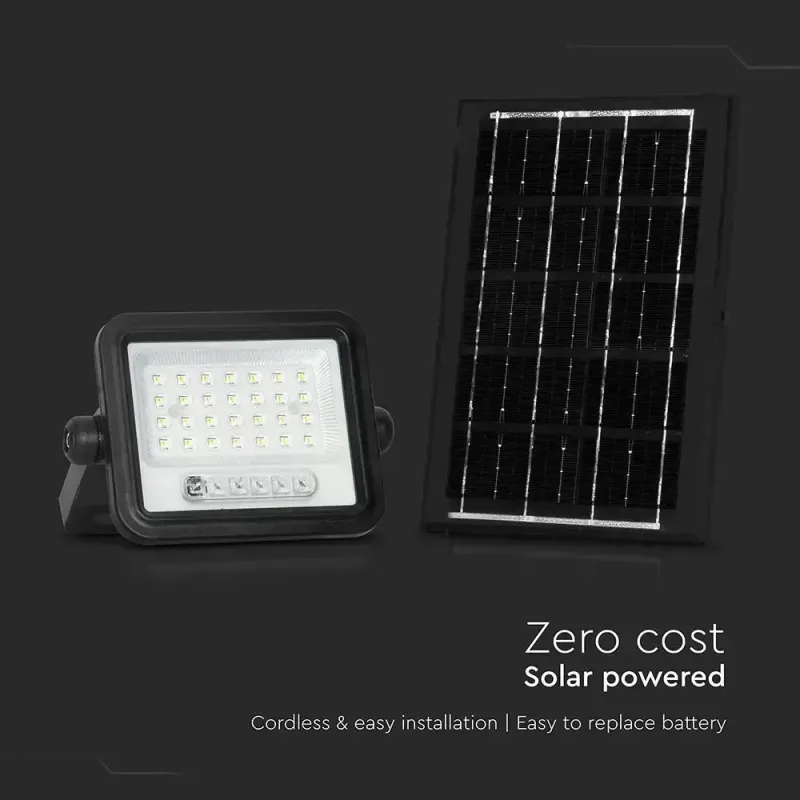 Faro LED Solare 20W Sensore Telecomando | Energy Clever